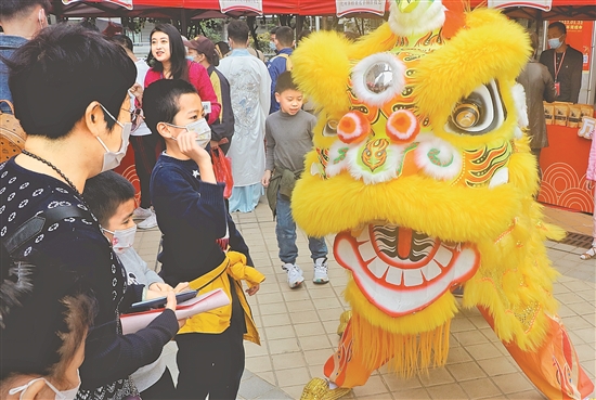 南国醒狮现场展示